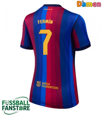 Barcelona Fermin Lopez #7 Replik Heimtrikot Damen 2026-27 Kurzarm